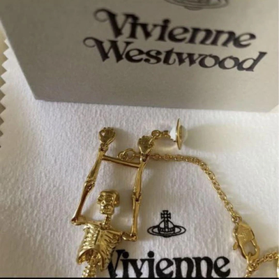 Vivienne Westwood Bracelet Skeleton Mermaid Skull Chain length 18.5cm Ariel Gold