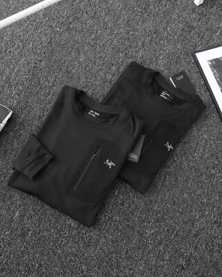 check description size M-2XL ARC'TERYX warm fleece long sleeve base layer shirt