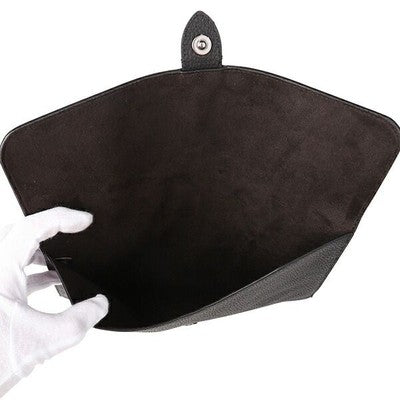 COACH Clutch/Second Bag Tablet Sleeve Briefcase Black Gunmetal  leather
