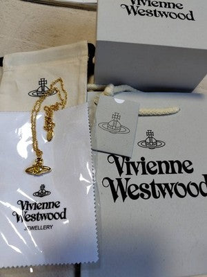 Vivienne Westwood Reina Necklace Orb Gold Total length 40cm Box included