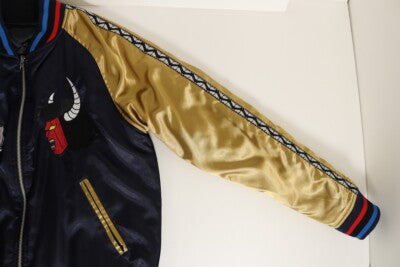 【M or L】PUNK DRUNKERS x Kinnikuman Reversible Skajan Jacket Navy gold Black