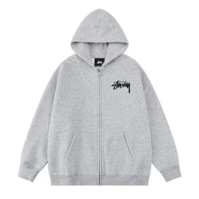 see description size S-XL STUSSY BASIC ZIP HOOD full sweat zip hoodie