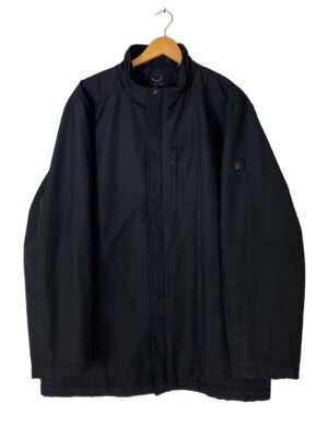 Size-XL TUMI T-TECK Full Zip Jacket Men's Black Polyester Long Length Coat