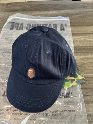 【Free size： Japan limited edition】 A BATHING APE APE HEAD ONE POINT CAP