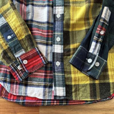 XS BAPE A BATHING APE A Long Sleeve Multi-colored flannel shirt Multicolor