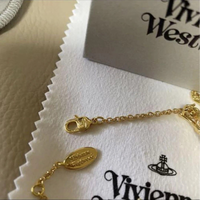 Vivienne Westwood Bracelet Skeleton Mermaid Skull Chain length 18.5cm Ariel Gold