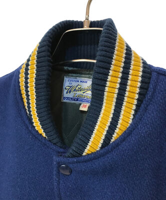 【36】 WHITESVILLE WV14904 Leather Stadium Jumper Varsity Jacket Blue