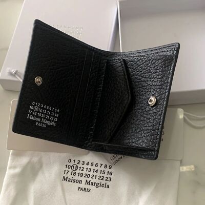 Margiela Maison Margiela Bi-fold Wallet compact wallet Accessories Outlet Black