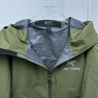 see description sizeS-3XL Arcteryx Water Windproof Zip Front Jacket Green