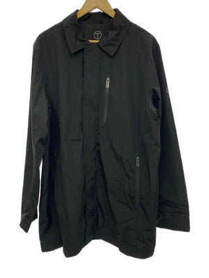 M TUMI T-TECK Nylon Jacket Polyester Men's Plain Black Zip Pocket Outer Coat