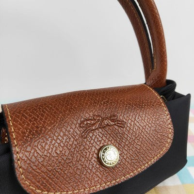Longchamp Le Pliage S  Tote Bag Handbag collapsible Outlet black brown NEW