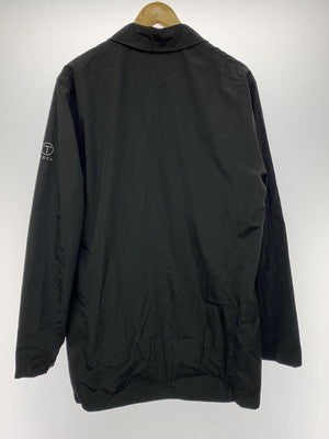 M TUMI T-TECK Nylon Jacket Polyester Men's Plain Black Zip Pocket Outer Coat