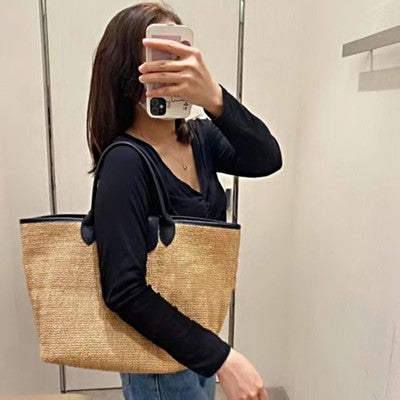 see description 2Size Longchamp Le Pliage Neo Tote Bag Handbag Brown Cotton