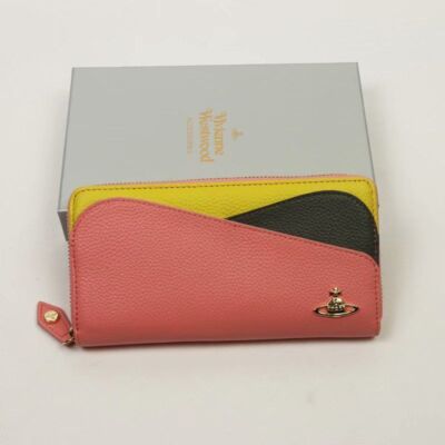 see description 3colors Vivienne Westwood Wallet Long Wallet 55VV357