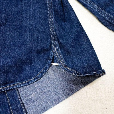 The Flat Head Denim Work Shirt Indigo Size 40 Denim Cotton One wash