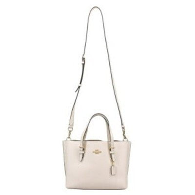COACH Mollie Tote 25 Shoulder Bag C4084 Chalk True Red Outlet New