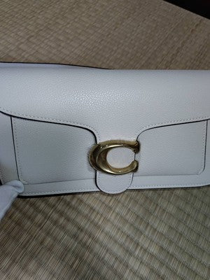 COACH 73995 Tabby Leather 2WAY Handbag Shoulder Diagonal Shoulder Women White