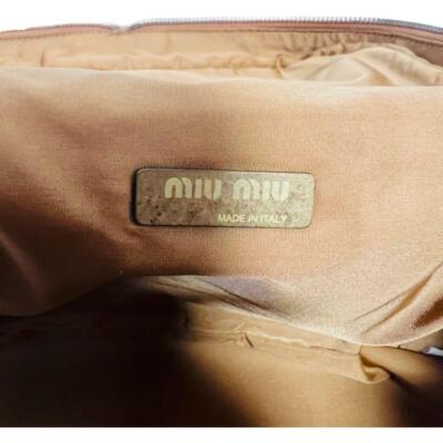 miu miu Miu Miu Women's Leather Cosmetic Pouch blown mini bag