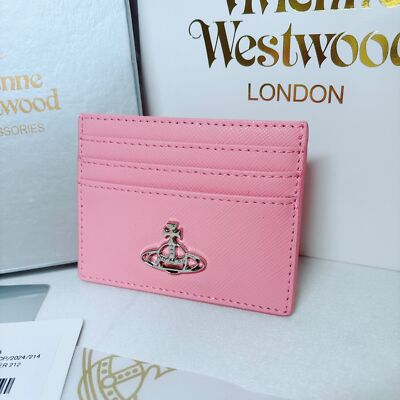 Vivienne Westwood Card Case 933VW168 Wallet Embossed Card Holder PINK