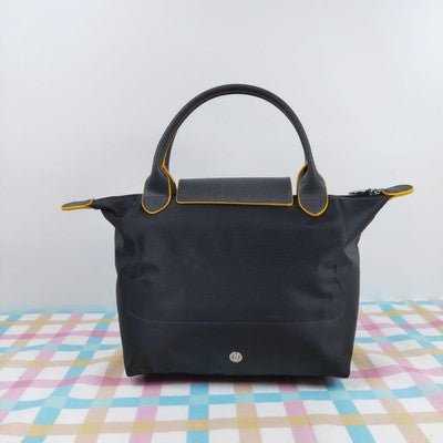 Longchamp Le Pliage S  Tote Bag Handbag collapsible Outlet Black yellow NEW