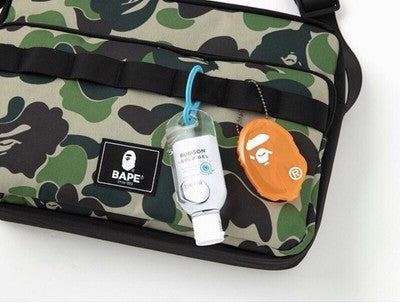 BAPE A Bathing Ape Camo Shoulder Bag with Carabiner 2021 AW Magazine Free acs