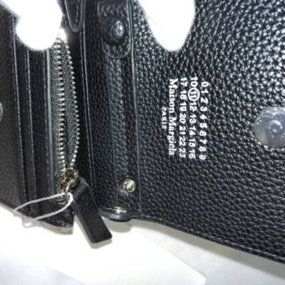 see description 2color Maison Margiela Chain Shoulder Mini Wallet LeatherBi-fold
