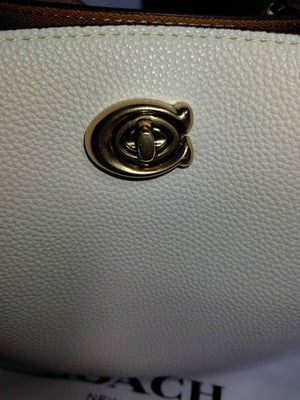 Coach Bag C3766 Willow Bucket Bag Shoulder Bag Leather Colorblock Ladies Rare