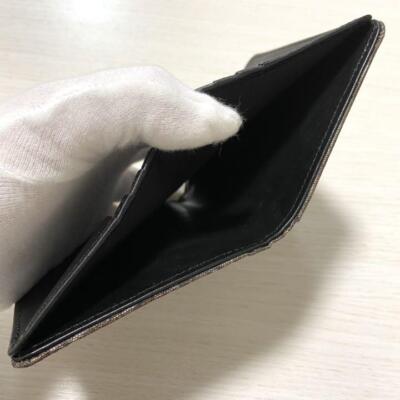Kyoto traditional Nishijin weave leather bifold wallet indigo dyed 6E