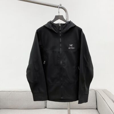 check description size M-3XL ARC'TERYX logo outdoor softshell punch jacket