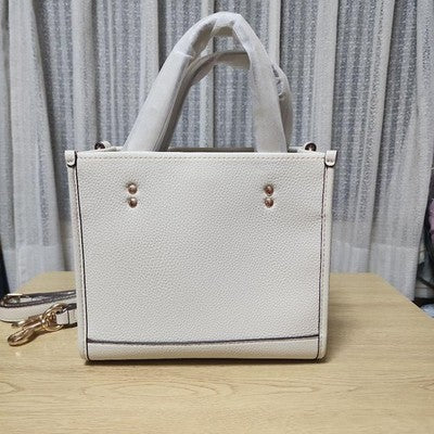 Coach x Peanuts CE850 Snoopy Collaboration Tote Shoulder Bag Chalk Women's