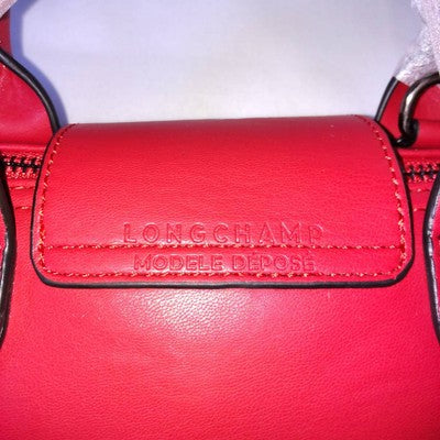 Longchamp Le Pliage XS size Tote Bag Hand bag Shoulder bag Red Leather