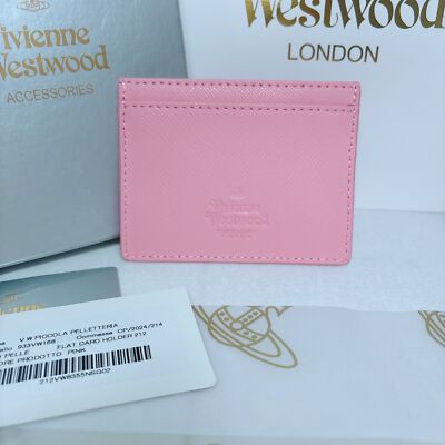 Vivienne Westwood Card Case 933VW168 Wallet Embossed Card Holder PINK