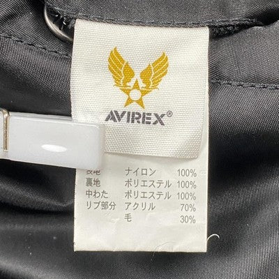 Avirex MA-1 Flying Tiger Flight Jacket Men's Black L P-40 Embroidered Patches