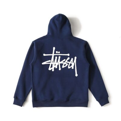 see description size S-XL Stussy Logo Pullover Hooded Sweatshirt Unisex