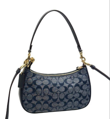 COACH Teri Shoulder Bag Signature Chambray CH139 Outlet NEW