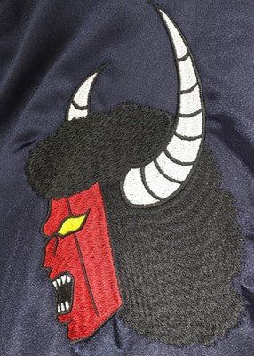 【M or L】PUNK DRUNKERS x Kinnikuman Reversible Skajan Jacket Navy gold Black