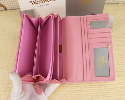 chose 4collors Vivienne Westwood Long Wallet Bi-fold Wallet 64VV406