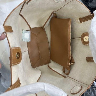 POLENE Brown Shoulder Bag Large Women's Large Capacity Bag Brown