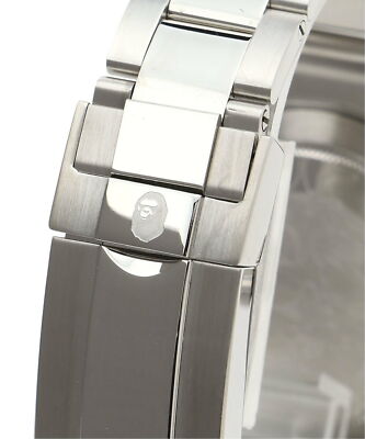 check description A BATHING APE TYPE 2 BAPEX CRYSTAL STONE wristwatch Men