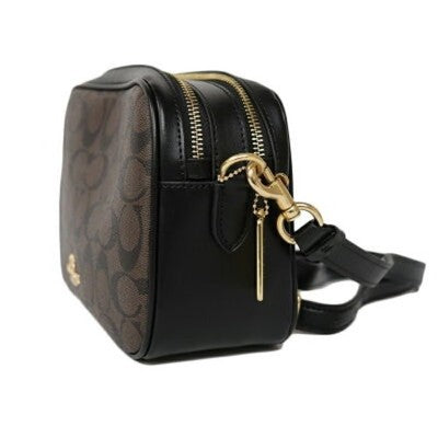 Coach Shoulder Signature Clutch Bag Women's Bag 2WAY F68168 Brown/Black Outlet