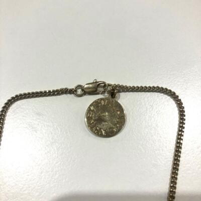 Stella McCartney Bird Charm Italian Long Necklace crane motif blue stone