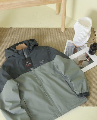 see description size L-4XL ARC'TERYX hard shell water windproof hooded jacket