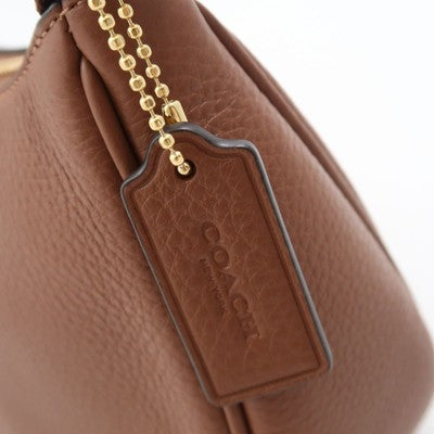 COACH CT843 Teri Shoulder 2way Bag Hand Shoulder bag Women's Brown Leather