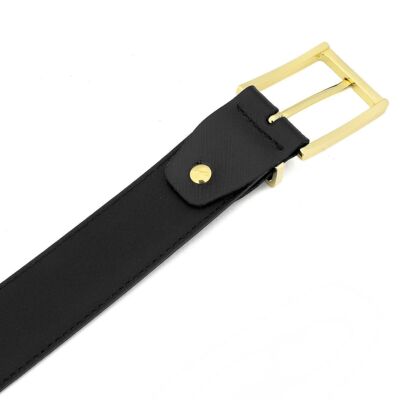 see description 5 sizes TUMI LEATHER Pin Buckle Belt Black BLACK TU0074