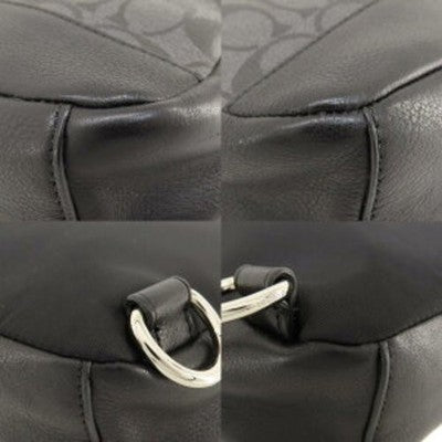 Coach Signature Body Bag Shoulder Bag Black F54787 Used