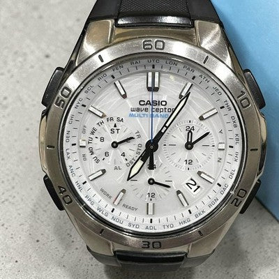 Casio Wave Ceptor Solar Radio-Controlled Watch WVQ-M410-7AJF Men's  White used