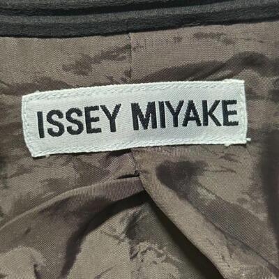 Discontinued model Issey Miyake pants set M black pleats women's