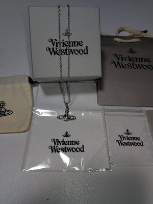 vivienne Westwood full diamond silver necklace