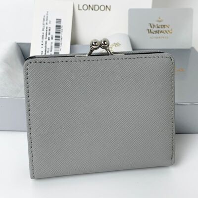 chose 2colors Vivienne Westwood Bi-fold Wallet Bi-fold Wallet 43VV631Gray Black