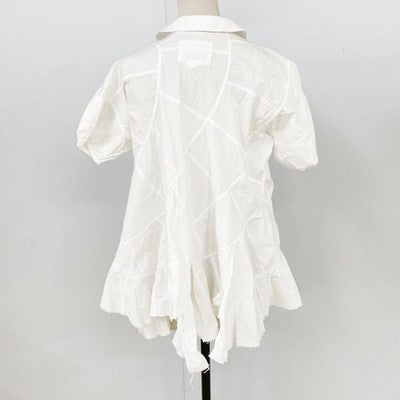 JUNYA WATANABE Comme des Garçons Short Sleeve Shirt White Size XS Women's